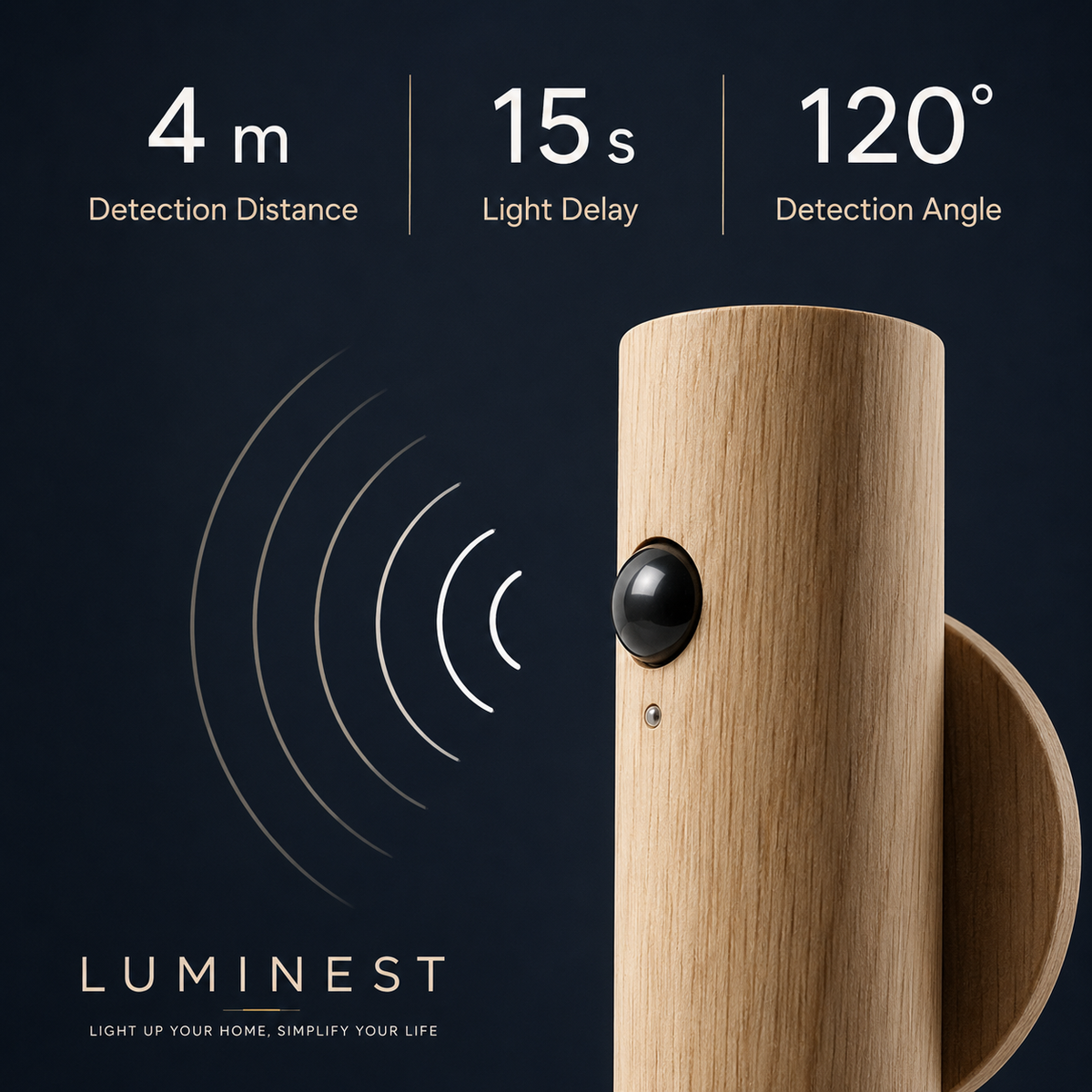 Lampara Nocturna Inteligente Con Sensor De Movimiento